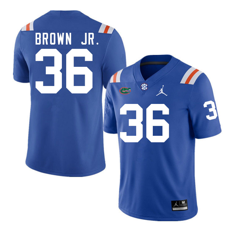 Florida Gators #36 Vincent Brown Jr. College Football Jerseys Stitched-Throwback